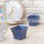 Plastic European Sqaure Pot Blue