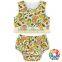 Summer New Fashion Children 2Pcs Cotton Bloomer Set Flower Cheap Baby Girls 2 Pcs Outfits