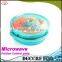NBRSC New Design Microwave Plastic Food Storage Tray Containers 3 Compartment Divided Plates with Vented Lid