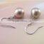 natural purple 6-7mm freshwater pearl earrings designs