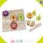 wholesale kids wooden toy vegetables new design baby wooden toy vegetables cheap wooden toy vegetables W10B089