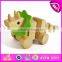 2015 Promotional toy Funny Kids Pull line dog toys,Wooden children pull string toy,High quality wooden pull animal toy W05B100