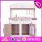 New kids play educational toys wooden baby kitchen set W10C275