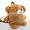 2017 Hot Sale Kids Teddy Bear Shaped Plush Backpack bag products