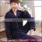 Hot sale large men plain cotton pajamas / Lattice leisure pajamas wholesale