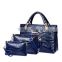 DY0067Z Europea fashion snakeskin ladies pu bag set 3pcs bag set