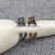 Dog Ring Pet Antique Vintage Animal Puppy Wrap Adjustable Resizeable Open Gift Knuckle Ring