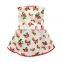 Stylish in cooler weather japanese strawberry dresses baby girls summer dress elastic back