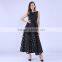 2016 Maxi Summer Plaid Women Dress New Long Organza day Dress Vestidos De Festa Satin Fashion style black women dresses