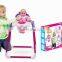 Kids Colorful Plastic Rocking Horse Toys, Riding Horse Set With Doll And Music