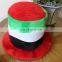 football fan country flag top hat