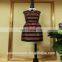 Powersweet 2014 Elegant New Design Strips Beaded Sleeveless Fashion Dress