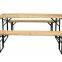 Wooden Garden Table and Bench Set