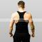 fitness black printed stringer vest mens spandex singlet