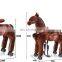 HI CE kids mechanical riding on horse plush mechanical horse toys