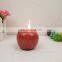 Christmas apple fruit shaped scent candle ,fruit apple candle