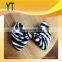 Black And White Zebra Style Medium Size Bowknot Hair Bow For Girl,Silk Bows