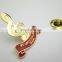 musical note soft enamel lapel pin with butterfly clutch