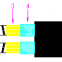 Figure 8 duplex armored fiber optic cable