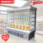 Yakq 3-meter commercial vertical freezer, fruit, vegetable, milk, beverage, air-cooled air curtain display freezer fruit fresh-keeping cabinet