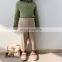 6154/New style wholesale baby knit ruffle baby girl korea fashion cotton knitted pants