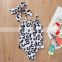 Baby leopard swimwear headband Sets Newborn Toddler Girl Sleeveless Tops bathing suit swimsuit  for 0-4T