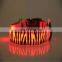 New design wholesale nylon dazzling pattern usb LED dog collar