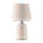 new design of rattan pattern desk lamp and China ceramic meterial table lamp