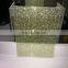 laminated glass  with coloured designs of cloth