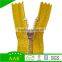 5#Plated Platinum Metalic Tape Close End Luxury Metal Zipper
