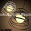 Art Design Brief Black Metal Pendant Light E27 Decorative