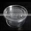 12OZ/360ML disposable PET salad bowl with lid,clear plastic fruit packaging box with lid,clear plastic deli container with lid