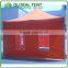 Aluminum Pop Up Trade Show Ten 3x3m with Orange Canopy & Valance(Unprinted), 4 full walls with zipper, door & windows