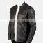 Men latest black color pure leather design leather jacket for men with zip closure type jacket