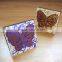 2016 Latest Square Wooden Gold Wedding Invitation Butterfly Design