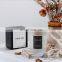 High Quality Custom Luxury Candle Personalized Private Label  Luxury Matte Jar Glass Soy Wax Scented Candles With Wood Lid