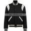 Baseball lettermen varsity jacket for men with leather sleeve custom embroidery patched logo