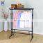 Heavy duty mobile portable clothes rail rack with wheels