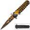 8.1 Inch aluminum handle stainless steel pocket folding outdoor camping knife