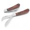 Free sample 3cr13 double stainless steel blades Garden outdoor Folding Grafting Knives
