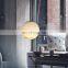 High Quality Bedside Nordic Alabaster Led Globe Pendant Light Cylinder Chandelier Hanging Lamp for Kitchen