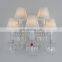 ZhongShan Factory Hotel Bedside Wall Lamp Modern Bedroom Wall Mounted Light with Fabric Shade