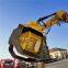 topsoil sand stone sieving rotary screening bucket excavator