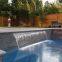 Wall Waterfall Sheer Descent Water feature 30cm 7 Color Waterfall Spillway LED Pool Water Descent