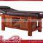 Beiqi 2016 New Beauty Salon Comfortable Stable Massage Bed with Wood Base Solid Wood Furniture