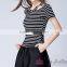 2016 Summer Fashion Lady Stripes Short Sleeve T-shirt 152