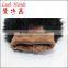 Fashion Lady leather glove wth rabbit Fur and back of three lines