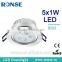 Ronse led ceiling light recessed high power 5*1W(RS-2041(C))