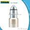 Universal car charger USB portable type with CE/FCC/ETL/UL certified
