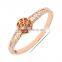 Fashion Women Rose Gold Plated New Brand Rose Flower Bracelet Charm Bangle